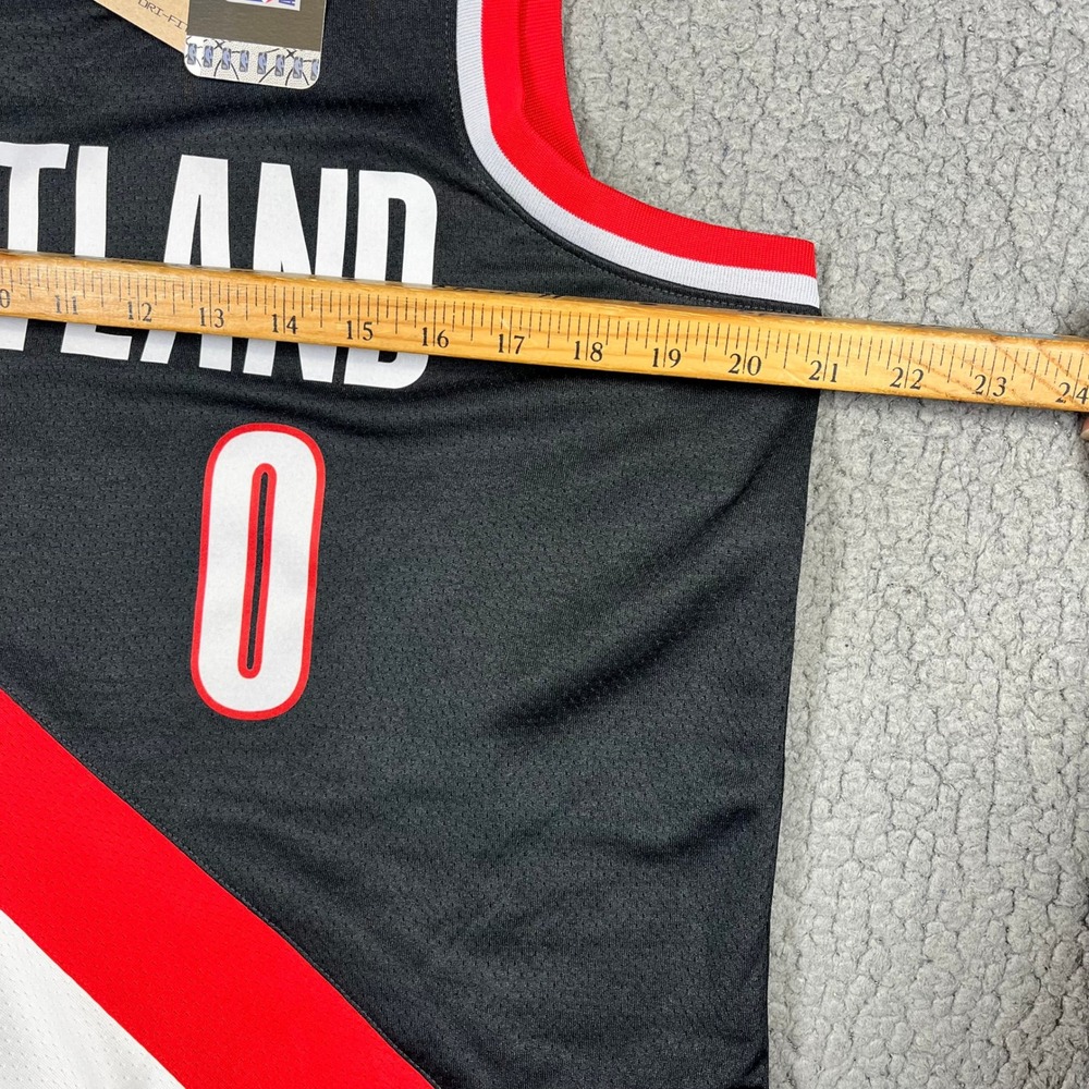 Nike Damian Lillard Portland Trail Blazers Icon Edition Jersey DN2020-010 Mens L - Picture 11 of 12